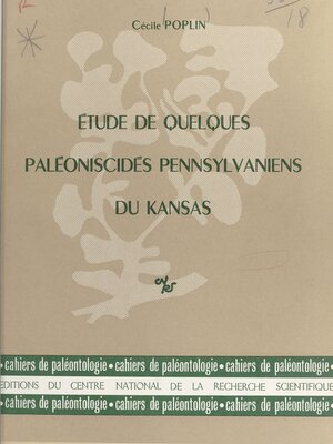 cover image of Étude de quelques paléoniscidés pennsylvaniens du Kansas